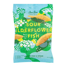 Wholesale Bonbon Sour Elderflower Fish 5.2 Oz Peg Bag- Bulk