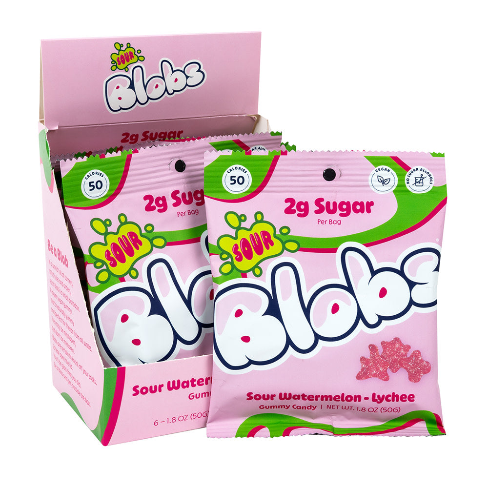 Wholesale Blobs - Gummy Candy - Sour Watermelon - 1.8Oz- Bulk