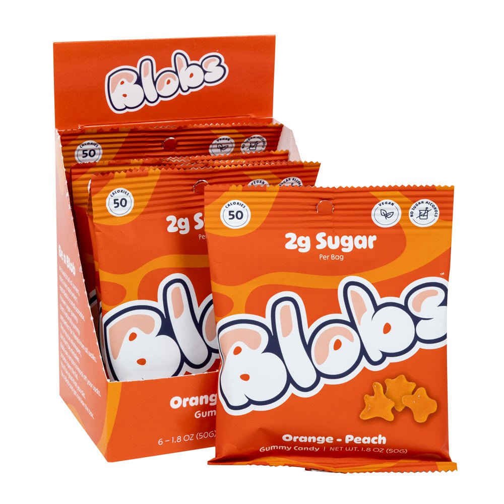 Wholesale Blobs - Gummy Candy - Orange Peach - 1.8Oz- Bulk