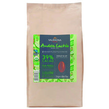 Wholesale Valrhona 39% Andoa Milk Chocolate Organic Fair Trade - Single Origin Peru 3kg- Bulk