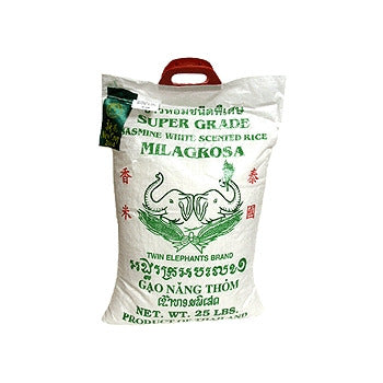 Wholesale Dix Farms Rice Jasmine Twin Elephant 25lb- Bulk