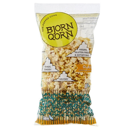 Wholesale Bjorn Qorn Case 3Oz Classic Sun Popped Popcorn- Bulk