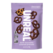 Wholesale Unreal Dark Chocolate Covered Grain-Free Pretzels 3.5 Oz Pouch- Bulk