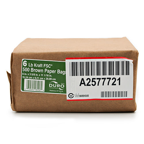 Wholesale Duro 6lb Brown Paper Bags- Bulk