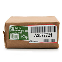 Wholesale Duro 6lb Brown Paper Bags- Bulk