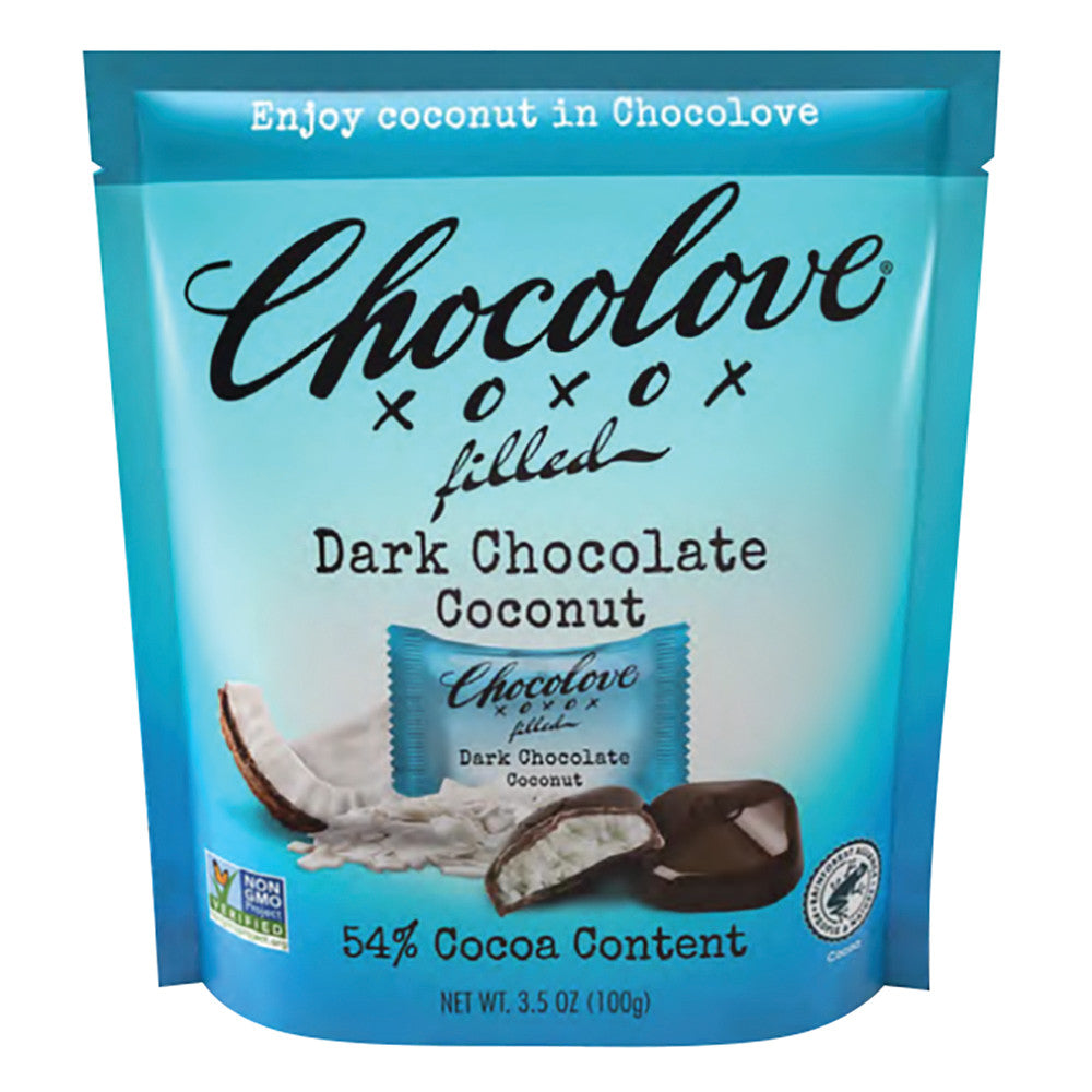 Wholesale Chocolove Coconut Bites Pouch 3.5 Oz Pouch- Bulk