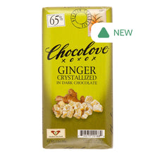 Wholesale Chocolove Crystallized Ginger In 65% Dark Chocolate 3.2 Oz Bar- Bulk