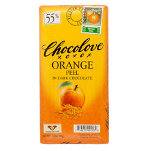 Wholesale Chocolove Orange Peel In Dark Chocolate 3.2 Oz Bar- Bulk