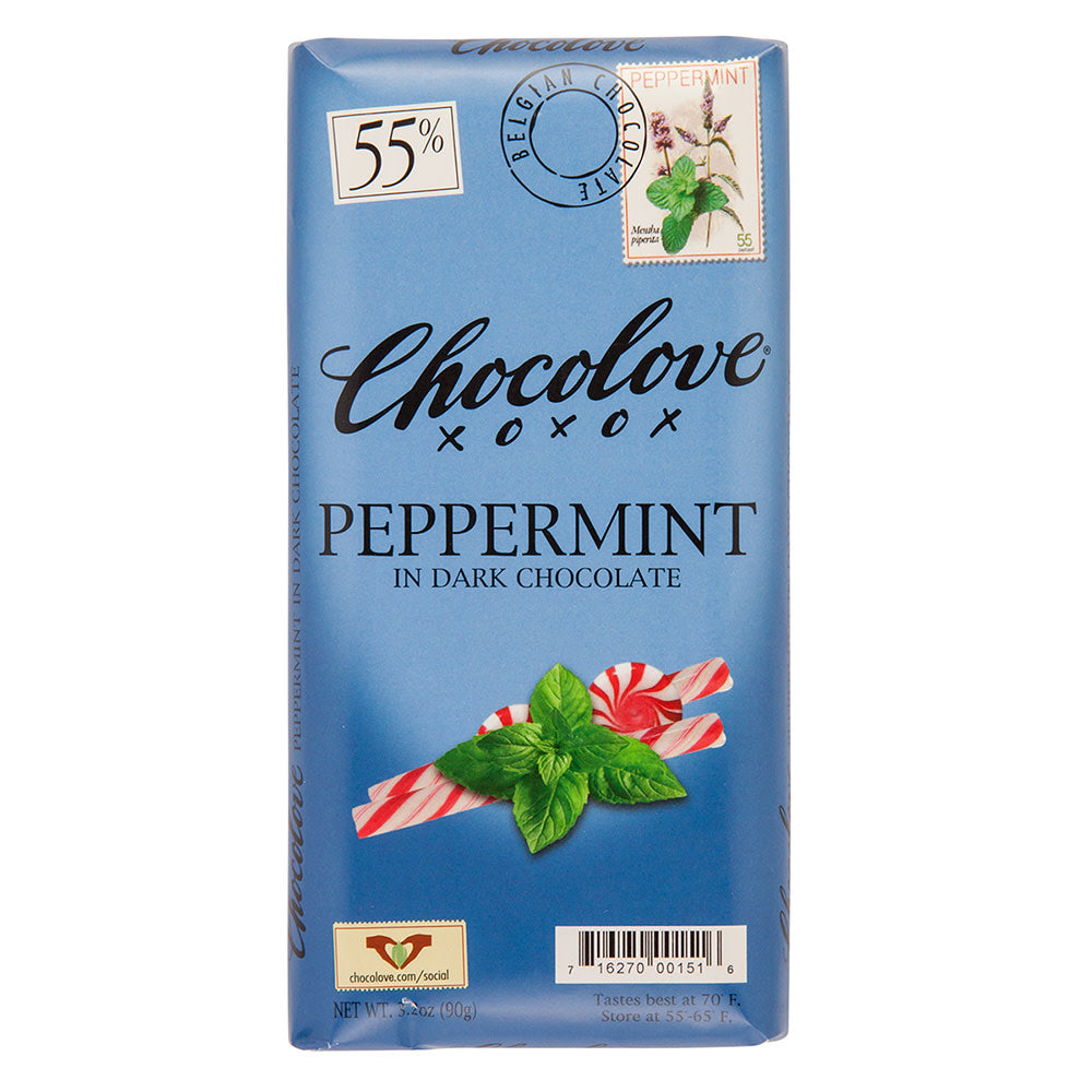 Wholesale Chocolove Peppermint In Dark Chocolate 3.2 Oz Bar- Bulk