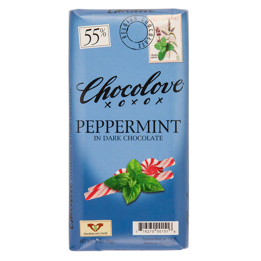 Wholesale Chocolove Peppermint In Dark Chocolate 3.2 Oz Bar- Bulk