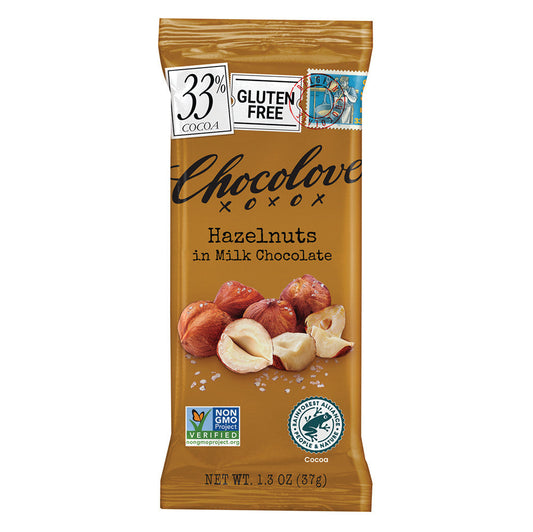 Wholesale Chocolove Hazelnuts In Milk Chocolate 1.3 Oz- Bulk