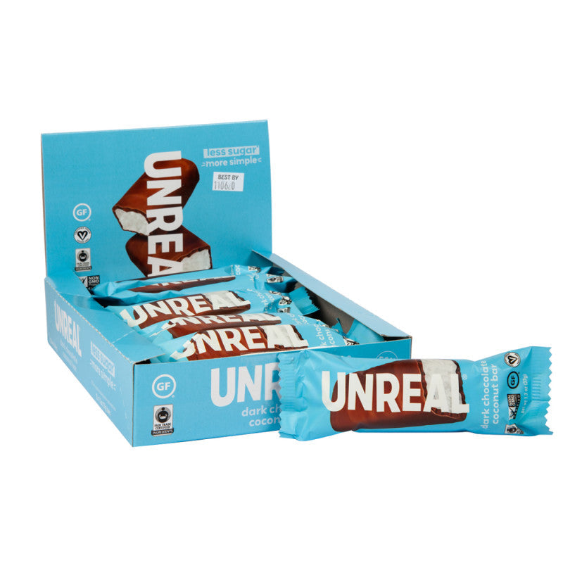 Wholesale Unreal Dark Chocolate Coconut Bars 1.3 Oz- Bulk