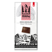 Wholesale Milkboy - Swiss Chocolate Bar Finest 72% - 3Oz- Bulk