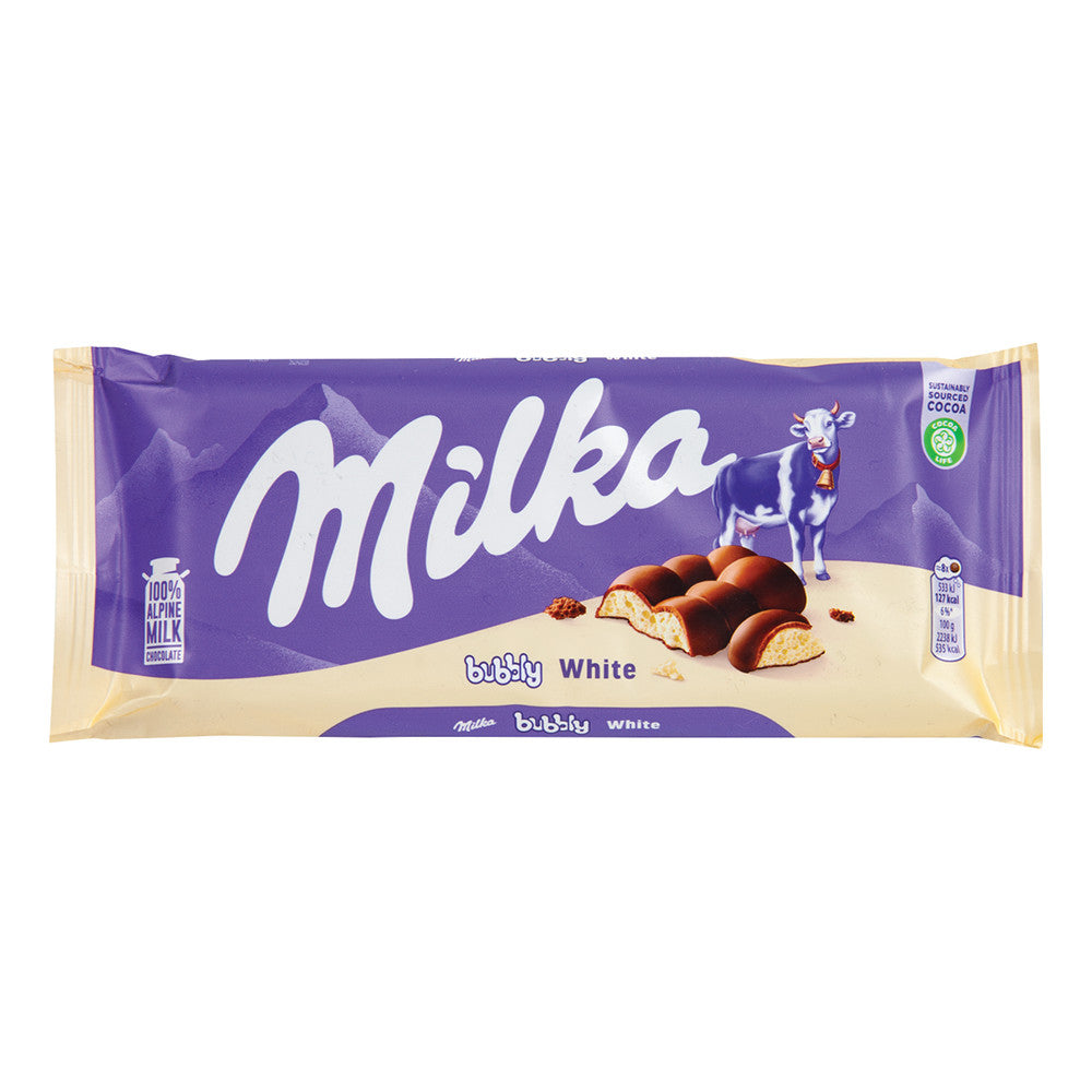 Wholesale Milka White Bubbly Bar 3.25 Oz- Bulk