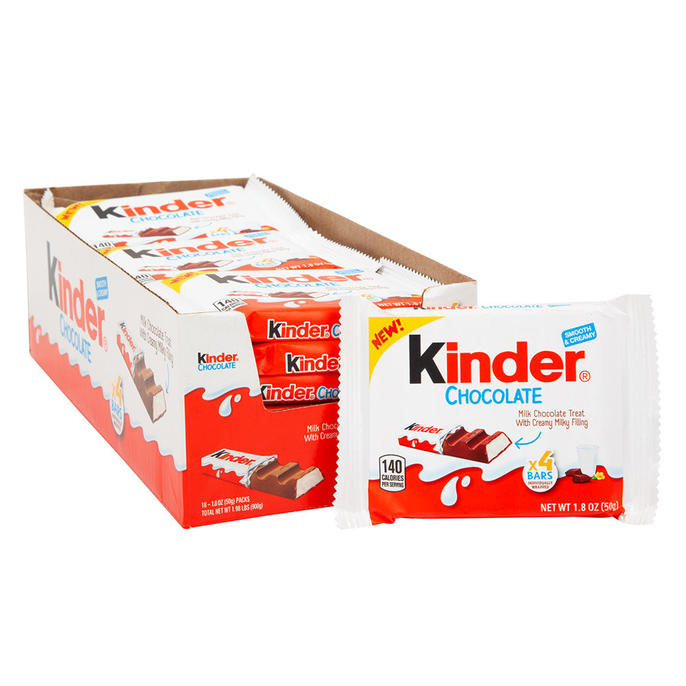 Wholesale Kinder Milk Chocolate Cream Filled 1.8 Oz Bar- Bulk