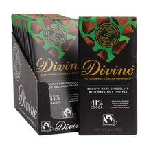 Wholesale Divine Dark Chocolate Hazelnut Truffle 3 Oz Bar- Bulk