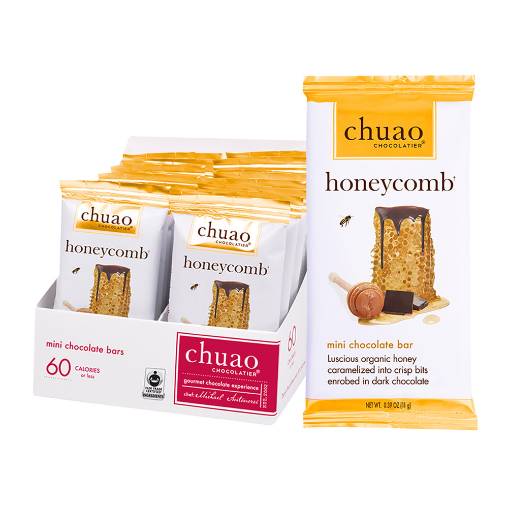 Wholesale Chuao Mini Dark Chocolate Honeycomb 0.39 Oz Bar- Bulk