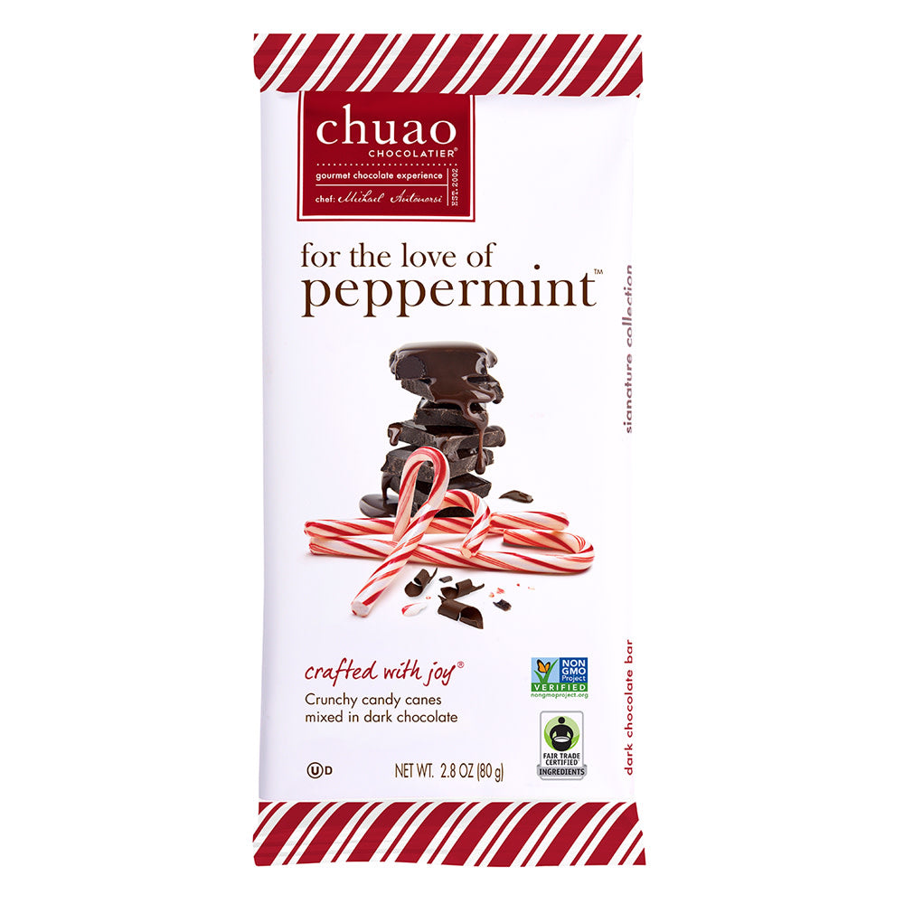 Wholesale Chuao Dark Chocolate For The Love Of Peppermint 2.8 Oz Bar- Bulk