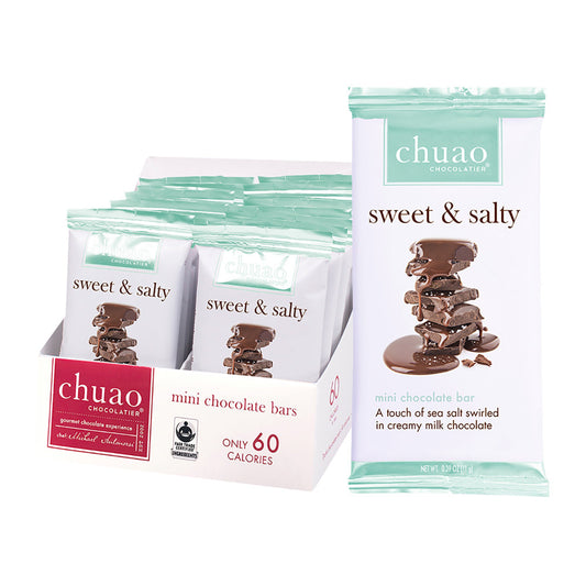 Wholesale Chuao Mini Milk Chocolate Sweet And Salty 0.39 Oz Bar- Bulk