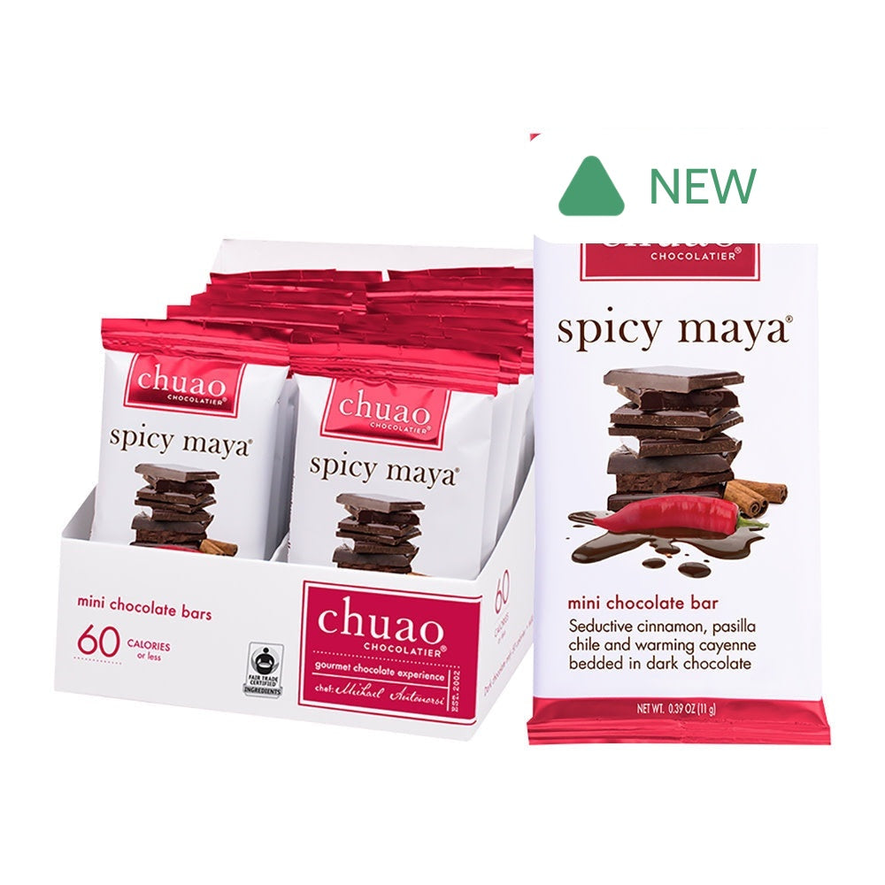 Wholesale Chuao Mini Dark Chocolate Spicy Maya 0.39 Oz Bar- Bulk