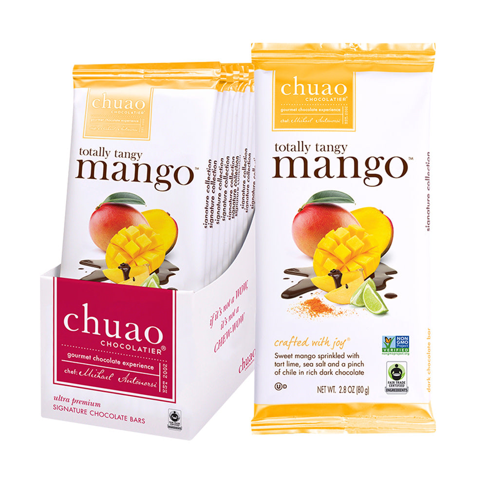 Chuao Dark Chocolate Totally Tangy Mango 2.8 Oz Bar