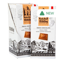 Wholesale Milkboy Swiss Alpine Milk Chocolate With Roasted Almonds 3.5 Oz Bar- Bulk
