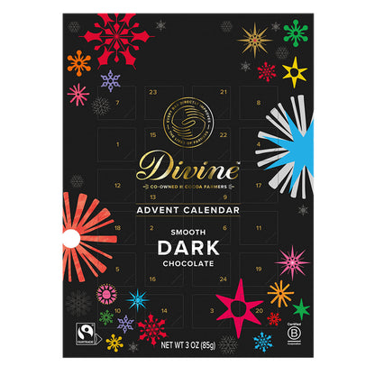 Wholesale Divine Dark Chocolate Advent Calendar 3 Oz Box- Bulk