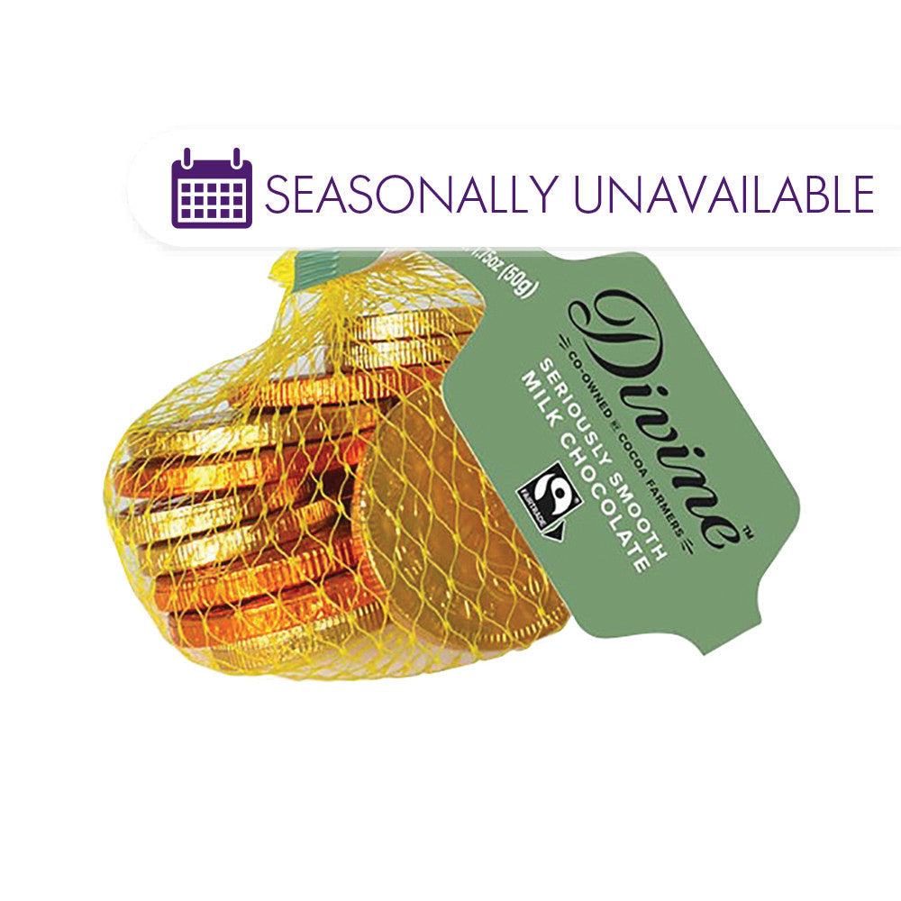 Wholesale Divine Milk Chocolate Coins 1.75 Oz- Bulk
