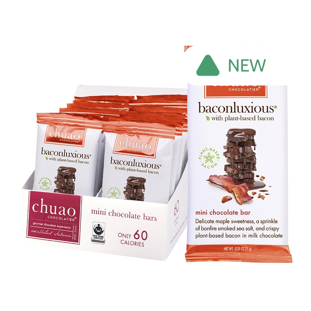 Wholesale Chuao Plant Based Baconluxious Mini 0.39 Oz- Bulk