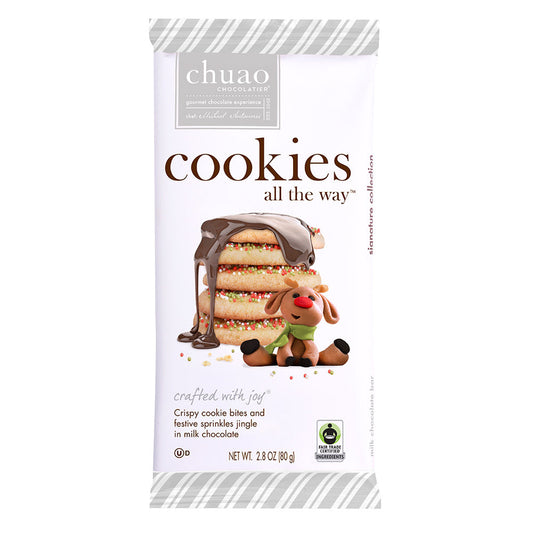 Wholesale Chuao Cookies All The Way Bar 2.8 Oz- Bulk