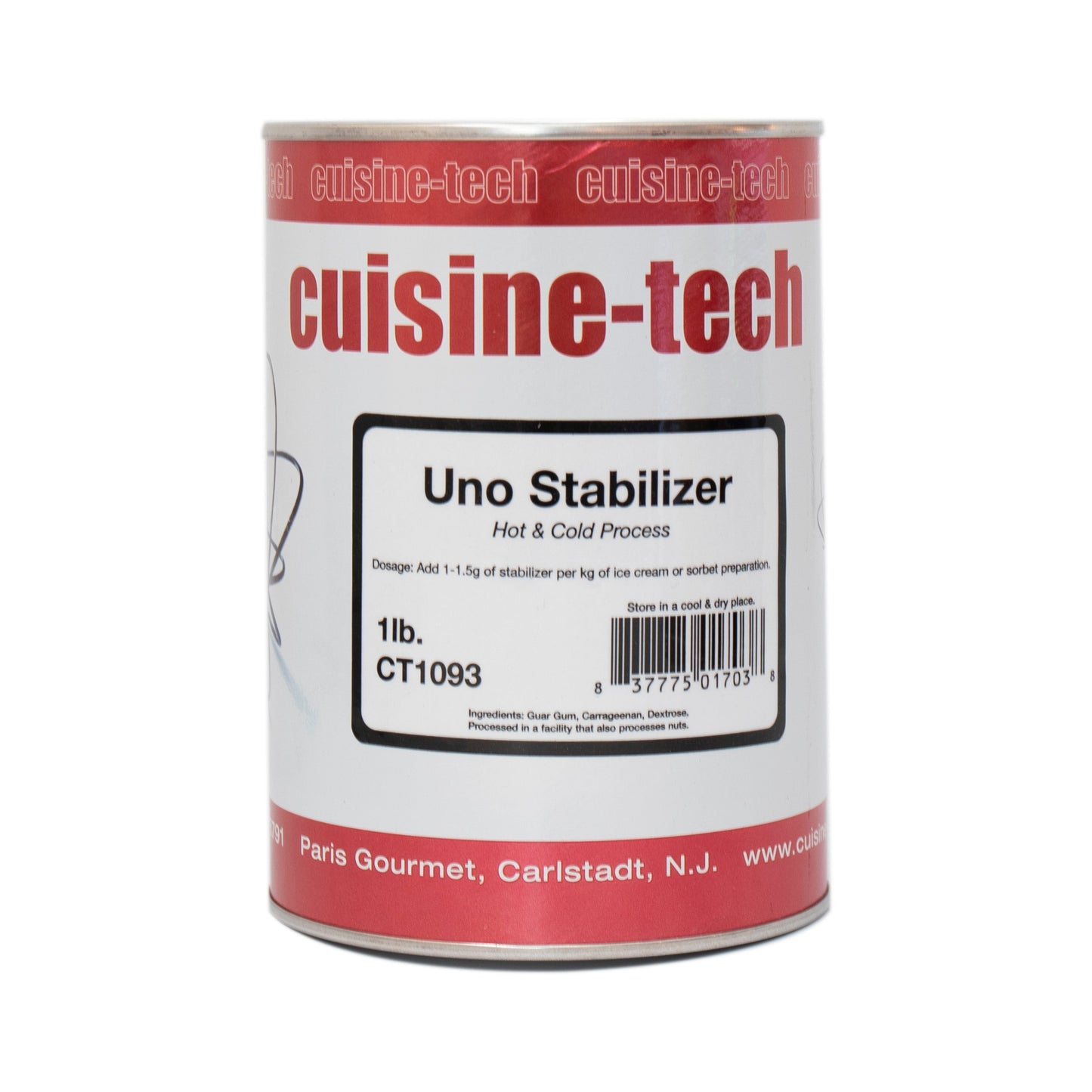 Wholesale Cuisine-Tech Uno Ice Cream Stabilizer 1lb- Bulk
