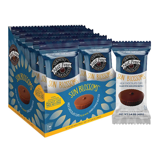 Vermont Nut Chocolates Free Milk Cups Sun Blossoms 1.4 Oz
