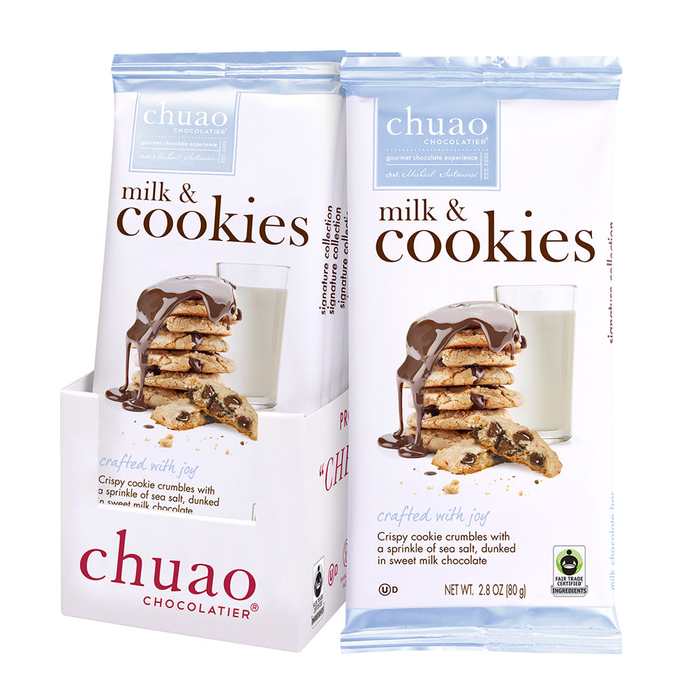 Wholesale Chuao Milk & Cookies Chocolate Bar 2.8 Oz- Bulk