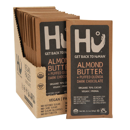 Wholesale Hu Dark Chocolate Almond Butter & Puffed Quinoa 2.1 Oz Bar- Bulk