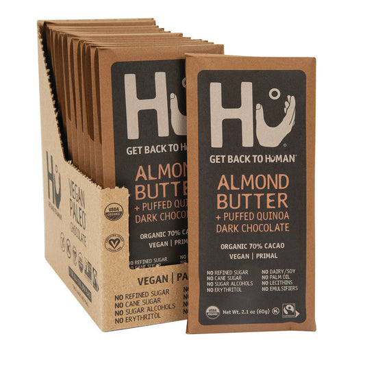 Wholesale Hu Dark Chocolate Almond Butter & Puffed Quinoa 2.1 Oz Bar- Bulk