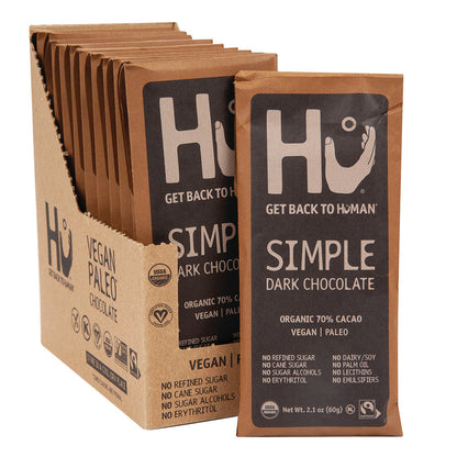 Wholesale Hu Simple Dark Chocolate 2.1 Oz Bar- Bulk