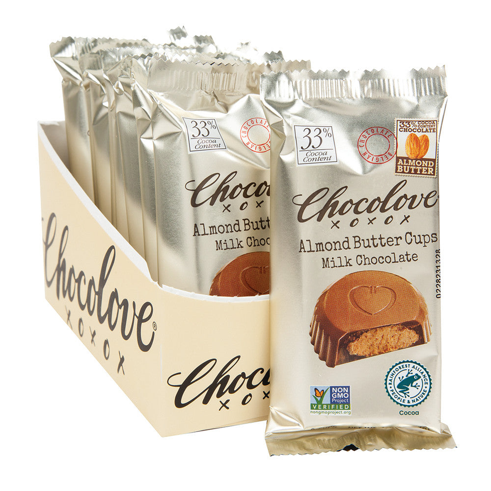 Wholesale Chocolove Milk Chocolate Almond Butter Cups 1.2 Oz- Bulk