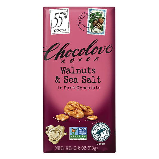 Wholesale Chocolove - Bar - Walnuts & Sslt Dark - 3.2Oz- Bulk