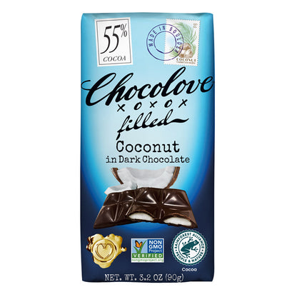 Wholesale Chocolove - Bar - Coconut Dar Chocola - 3.2Oz- Bulk