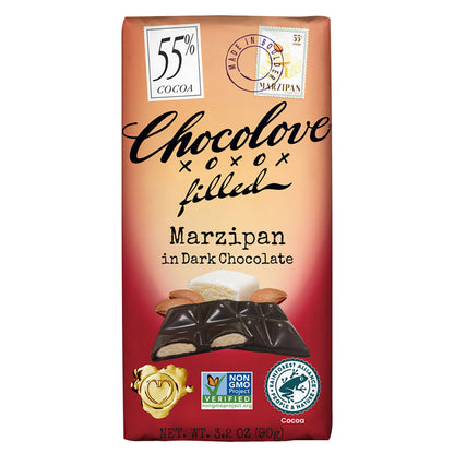 Wholesale Chocolove - Bar - Marzipan Dark Chocolate - 3.2Oz- Bulk