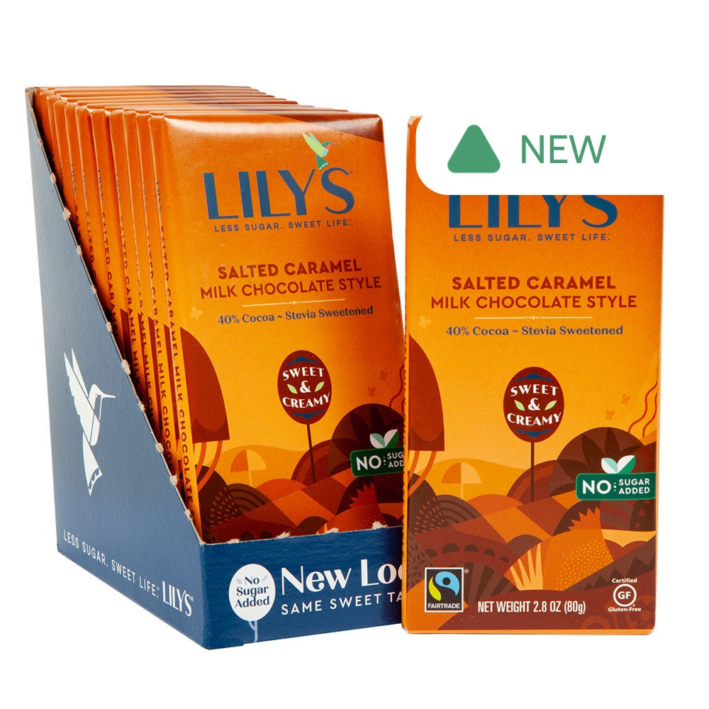 Wholesale Lily'S 40% Milk Chocolate Salted Caramel 2.8 Oz Bar- Bulk