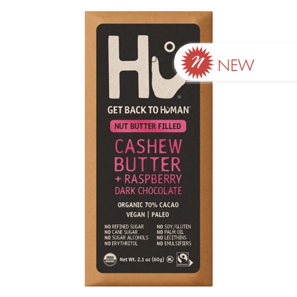 Wholesale Hu - Bar - Dark - Cashew Butter & Raspberry - 2.1Oz- Bulk