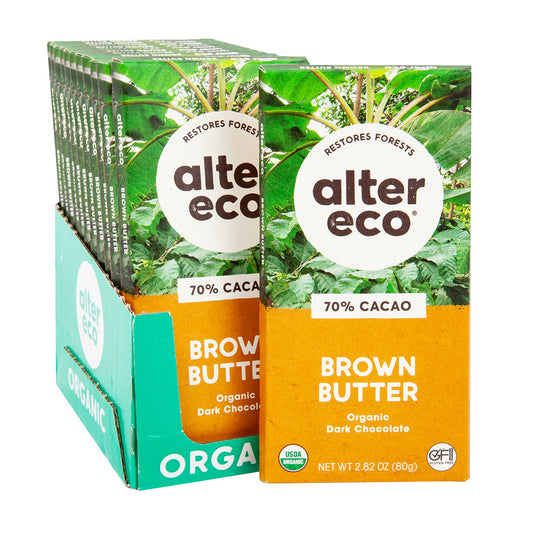 Wholesale Alter Eco Brown Butter Chocolate Bar 2.82 Oz- Bulk