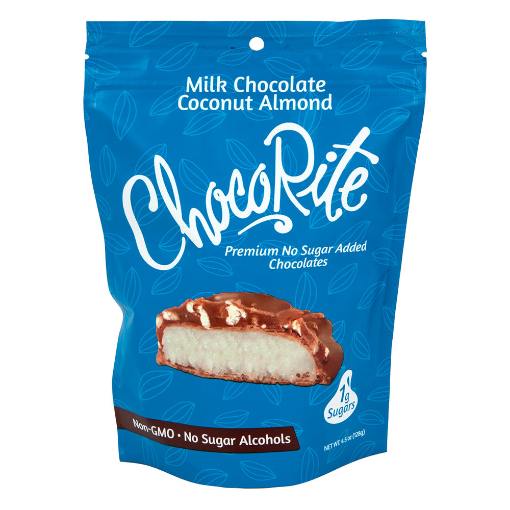 Wholesale Chocorite Milk Chocolate Coconut Almond 4.5 Oz Bag- Bulk