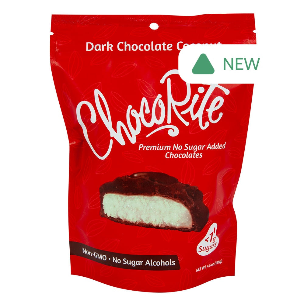 Wholesale Chocorite Dark Chocolate Coconut 4.5 Oz Bag- Bulk