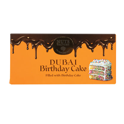 Wholesale Nuts Factory Dubai Chocolate Birthday Cake Bar 6.6 Oz- Bulk