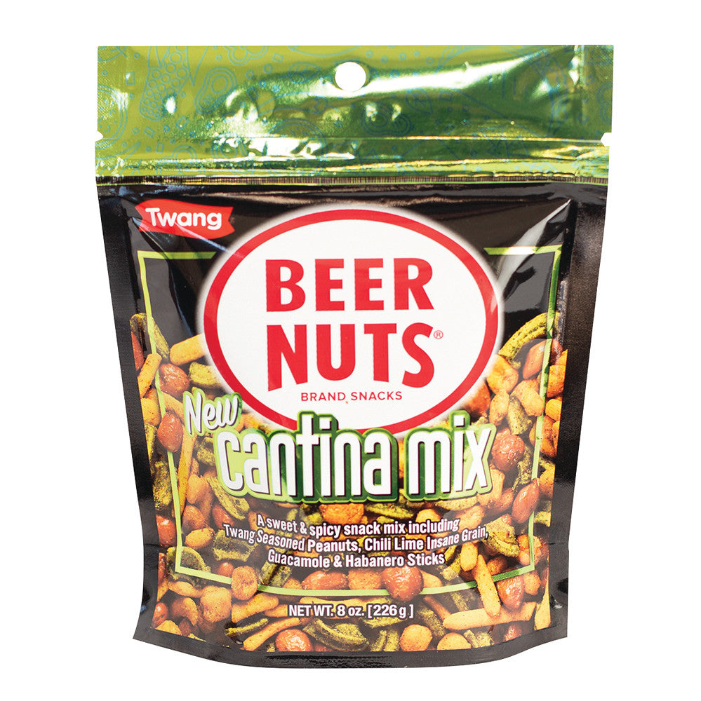 Wholesale Beer Nuts Cantina Mix With Twang 8 Oz Pouch- Bulk