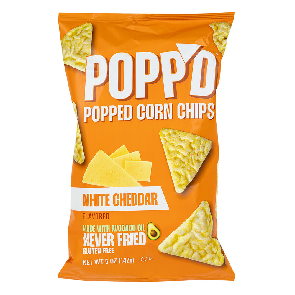 Wholesale Popp'D - Popcorn Chips White Cheddar - 5Oz- Bulk
