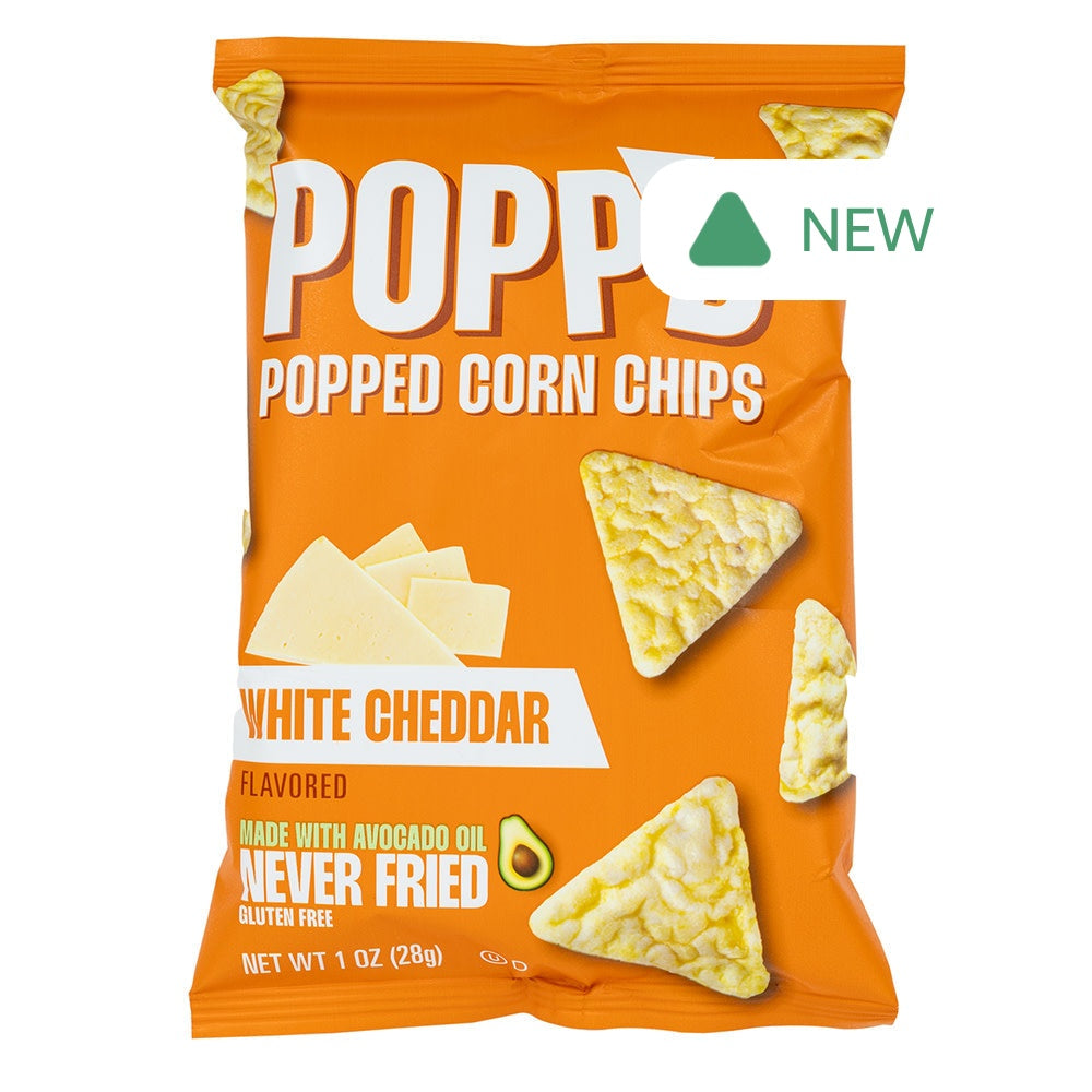Wholesale Popp'D - Popcorn Chips White Cheddar - 1Oz- Bulk