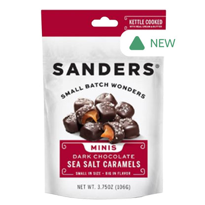 Wholesale Sanders Dark Chocolate Sea Salt Caramel Mini Bites Bag- Bulk
